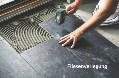 Fliesenverlegung
